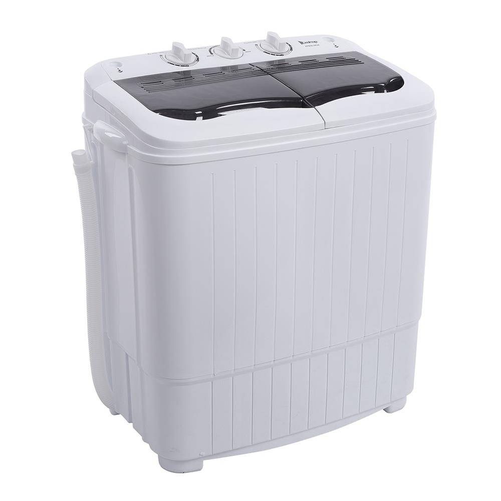 Zokop Compact Electric Clothes Dryer 13lbs Capacity Stainless Steel Dryer, White, Size: Large