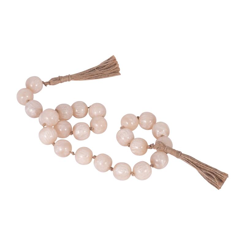 Sagebrook Home Resin Bead Garland - Elevate Your Space with Elegant Decor - 36" x 1" x 1"