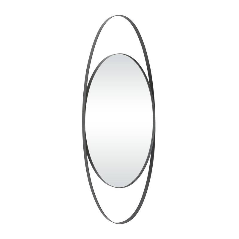 CosmoLiving by Cosmopolitan Metal Oval Wall Mirror - Black or Gold