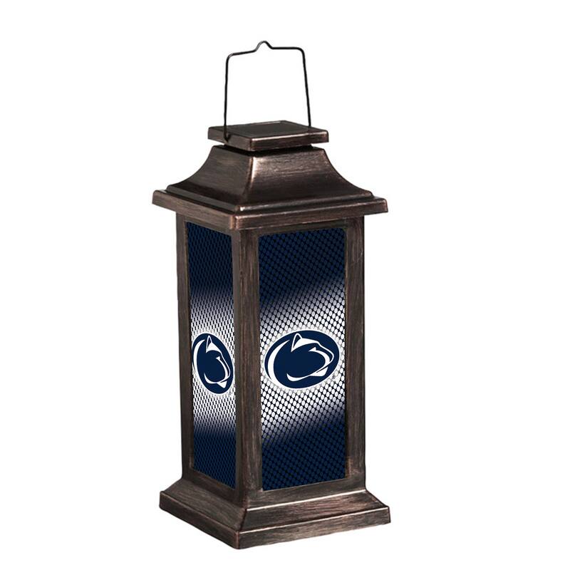 Penn State University 10 in. Indoor/Outdoor Solar LED Garden Lantern
