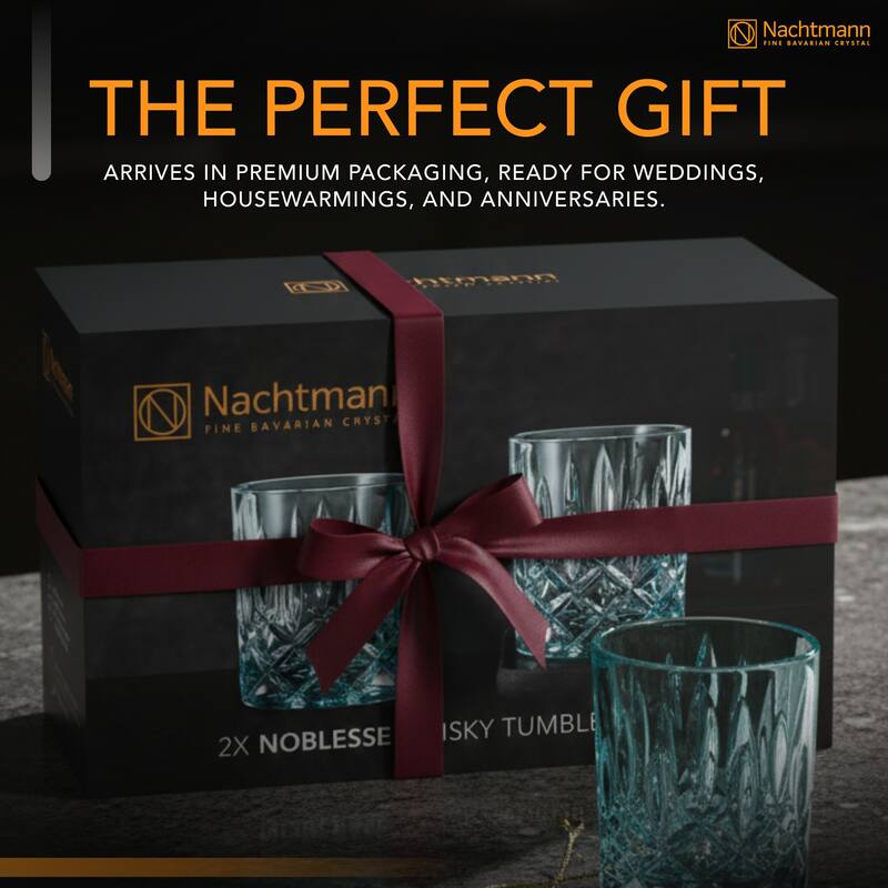 Nachtmann Set of 2 Noblesse Fine Glass Whiskey Tumblers