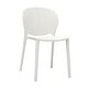 preview thumbnail 3 of 4, Gyna 14 Inch Kids Side Chairs, Set of 4, Round Dotted Backrest, Armless, White