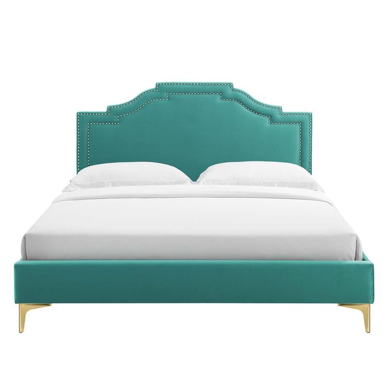Adelaide Performance Velvet King Platform Bed