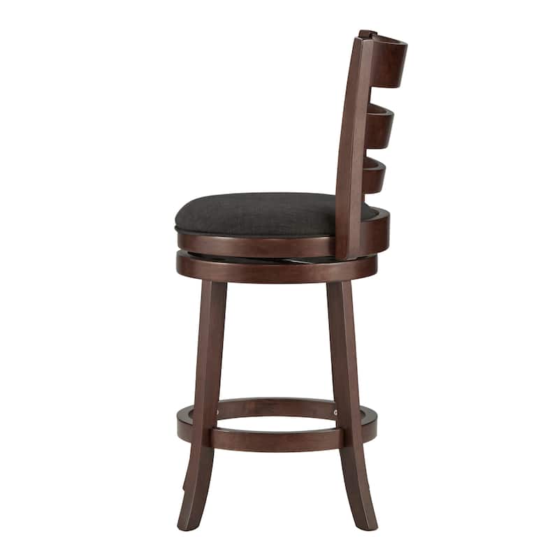 Verona Ladder Back Swivel Counter Height Stool by iNSPIRE Q Classic
