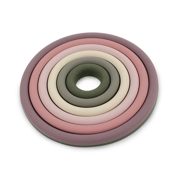 slide 1 of 1, Hudson Baby Silicone Stacking Toy, Rings, One Size - Rings Rings - Toddler