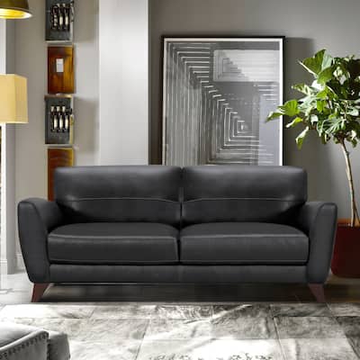 Armen Living Modern 82" Leather Sofa