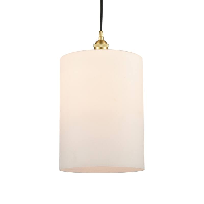 Innovations Lighting 616-1P-16-9-L Cobbleskill Pendant Cobbleskill 9" - Satin Gold / Matte White