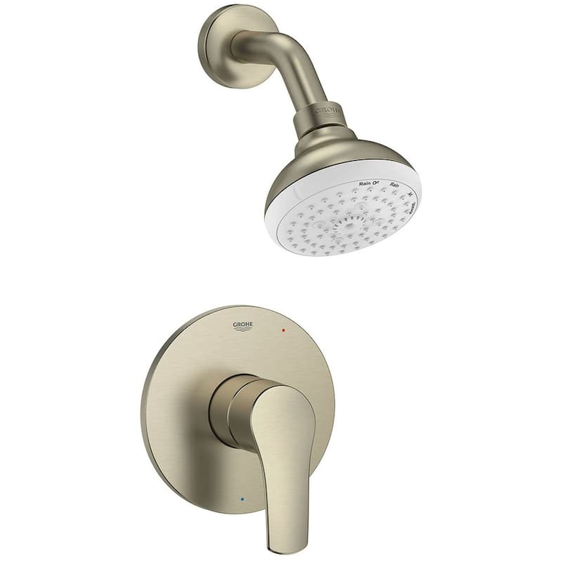 Grohe 10 252 1 Eurosmart Shower Only Trim Package with 1.75 GPM Multi - Starlight Chrome - Brushed Nickel