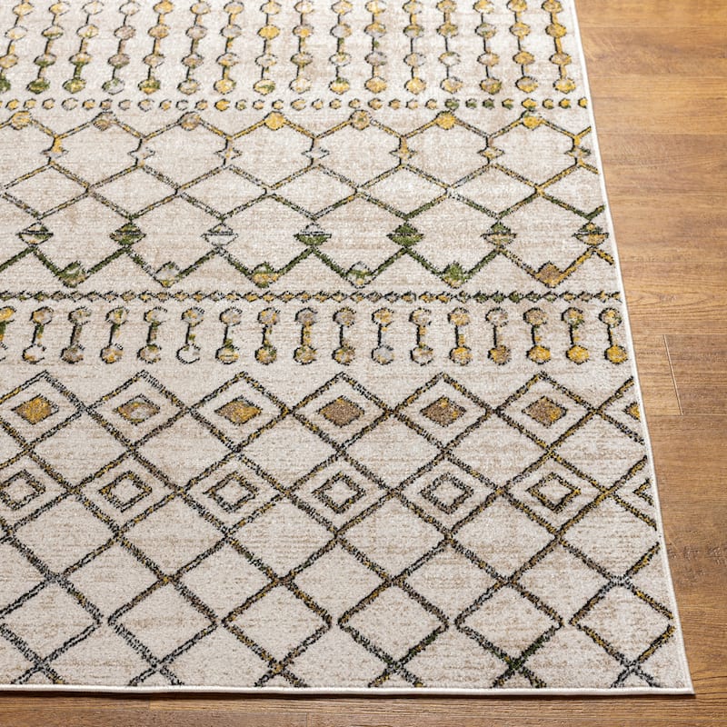 Livabliss Quince Bohemian Machine Washable Area Rug