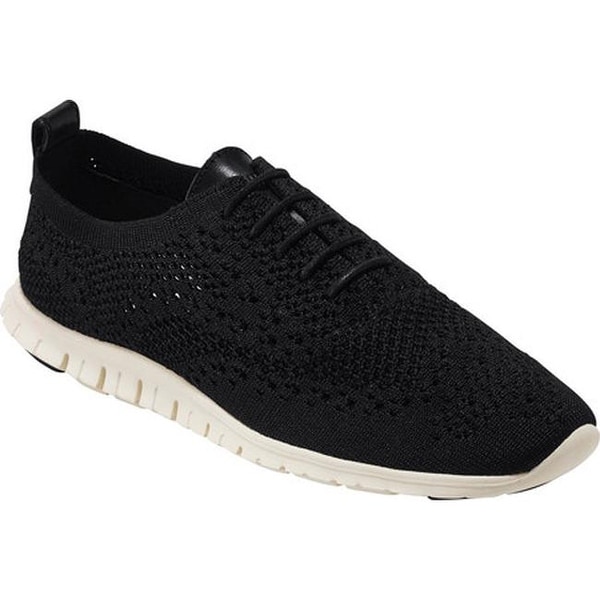 cole haan women's black leather sneakers