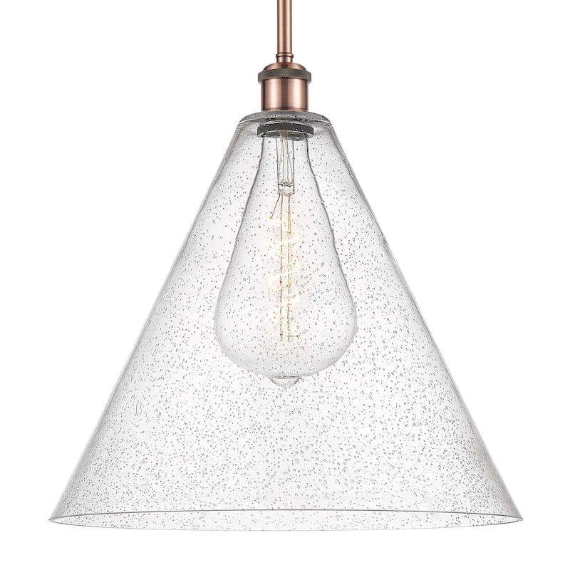 Innovations Lighting 516-1S-17-16 Berkshire Pendant Berkshire 16" Wide - Antique Copper / Seedy