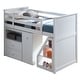 preview thumbnail 4 of 5, Multi-Functional Twin Loft Bed with Built-in Desk and Chest, Sturdy Construction & Safety Guaranteed, White
