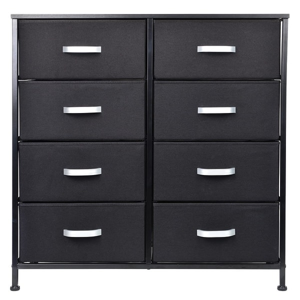 8 Drawers Extra Large Double Dresser Upgrade Fabric Storage Organizer
