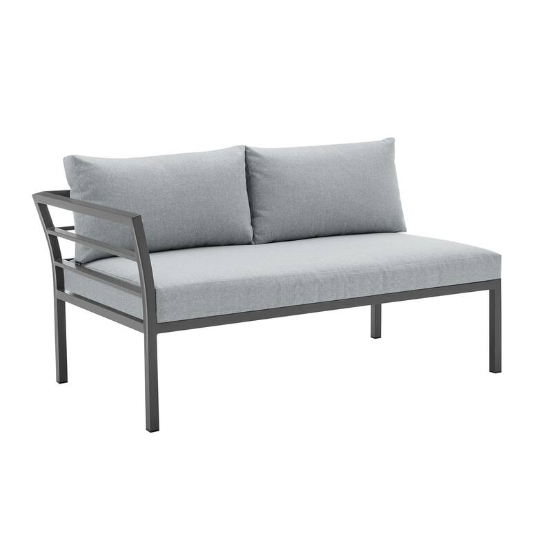 Manhattan Comfort Sunnyside Modern Corner Patio Conversation Set