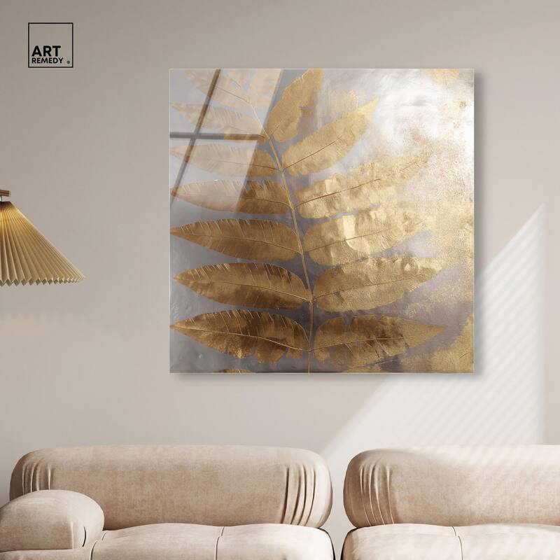 Golden Canopy (II) Acrylic by Art Remedy, Ready to Hang