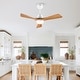 preview thumbnail 39 of 189, Sofucor 42"/48"/ 52"/60"Noiseless Walnut Wood Ceiling Fan with Remote Control, Integrated Light Optional