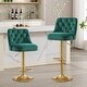 preview thumbnail 10 of 34, HOMYKA 360 Degrees Swivel Bar Chair With Adjustable Height and Metal Feet Bar Stool Set of 2