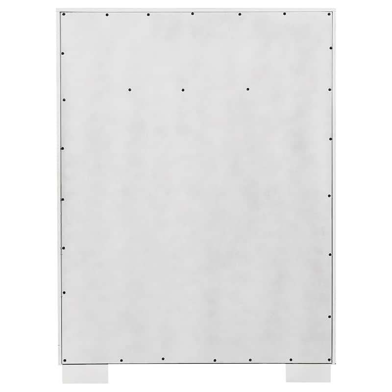 Jessica 5-drawer Bedroom Chest Cream White