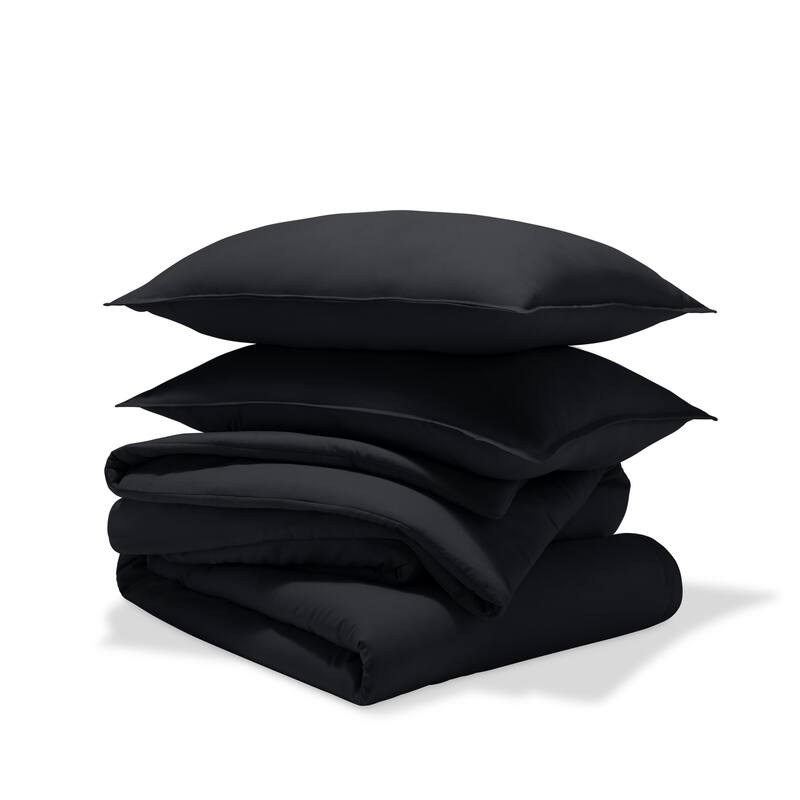 Bare Home Down Alternative Track Stitch Comforter Set