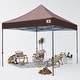 preview thumbnail 27 of 61, ABCCANOPY Outdoor Commercial Metal Patio Pop-Up Canopy - 10ftx10ft Brown
