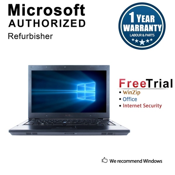 Refurbished Dell Latitude E4310 13.3" Laptop Intel Core i5 520M 2.4G 4G DDR3 120G SSD DVD Win 10 Home 1 Year Warranty - Black