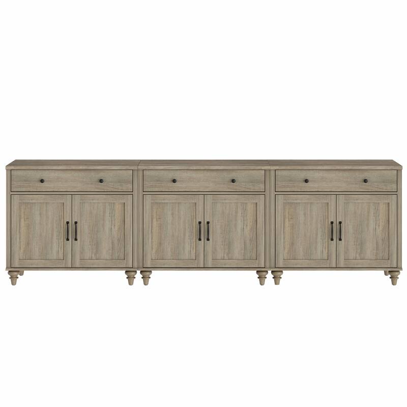 Farmhouse Sideboard, Buffet Cabinet with Storage Cabinets