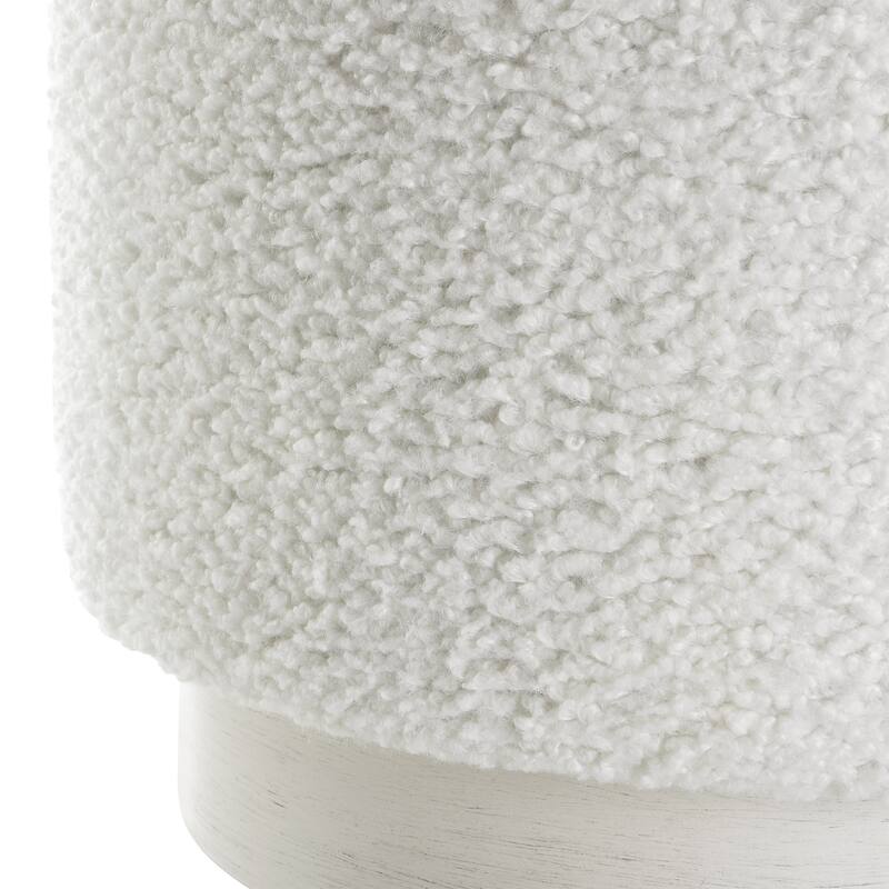 Uttermost Avila White Ottoman