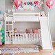 preview thumbnail 1 of 11, Twin Over Twin Bunk Bed with Slide & Built-in Ladder,Muti-Functional Bunk Bed Fits Two St&ard Twin Size Mattresses White