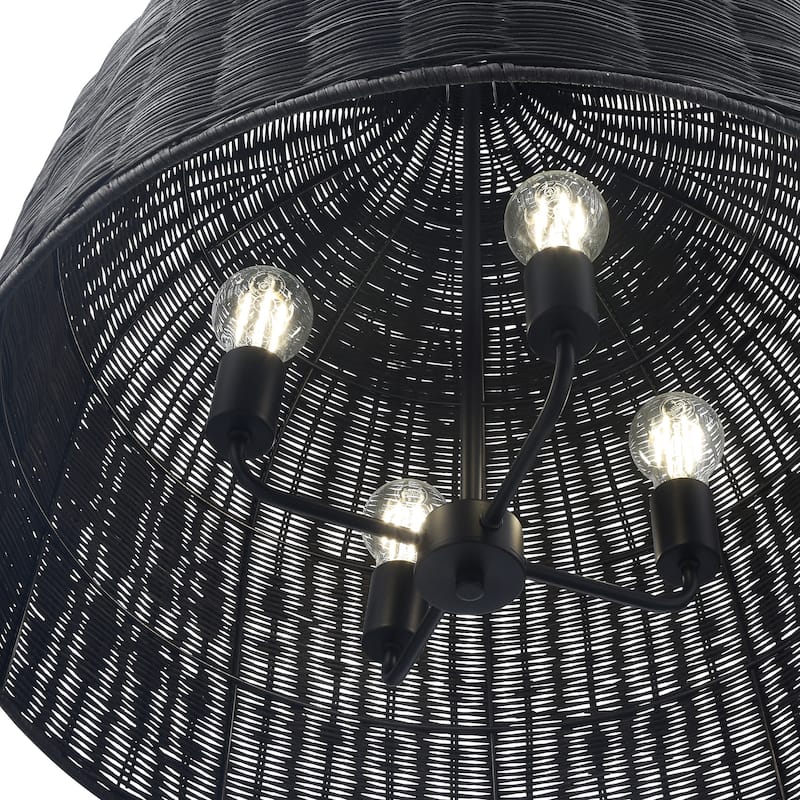 Millennium Lighting 9027 Elise 4 Light 25" Wide Pendant