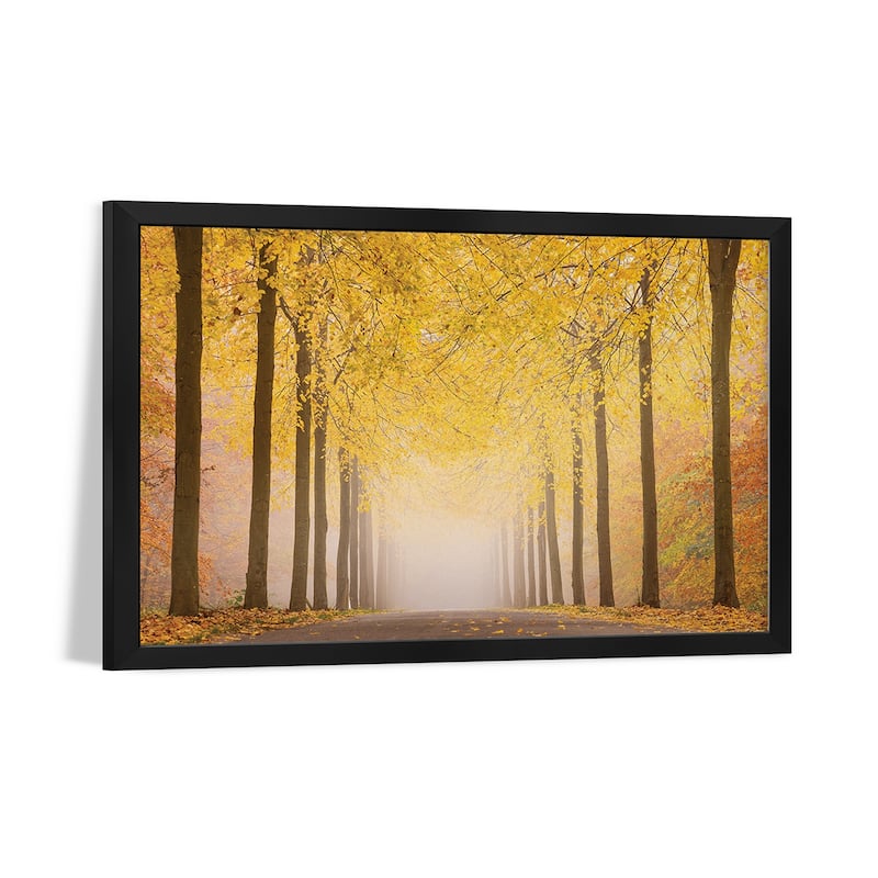Autumn Road Premium Framed Poster by keller