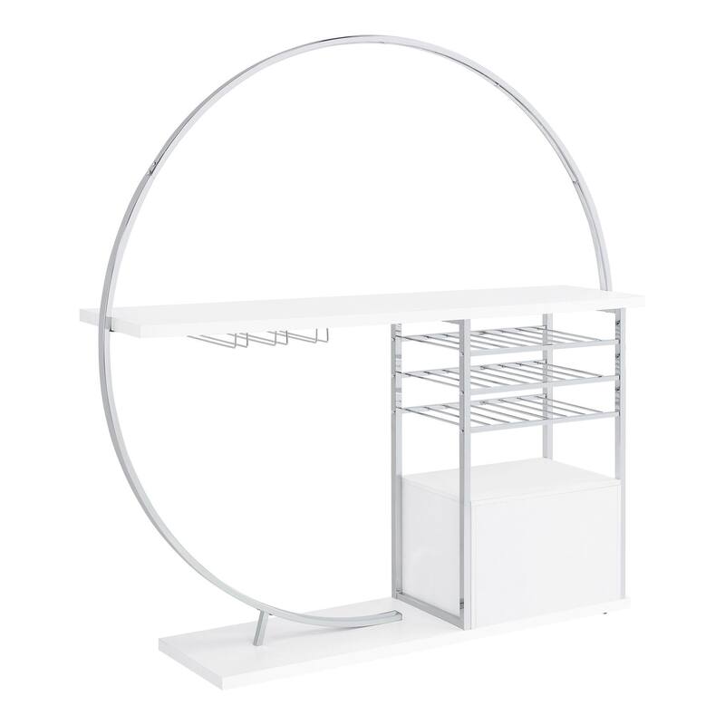 Casey 2-Door Circular LED Home Bar
