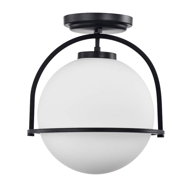 Nuka 12 Inch Modern Semi-Flush Mount Pendant Ceiling Lighting