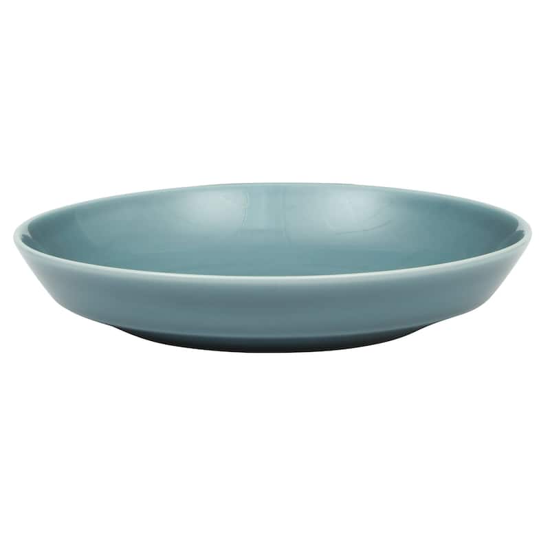 Gibson Home Summer Shades 16 Piece Plates and Bowls Dishes Service for 4 Stoneware Dinnerware Set