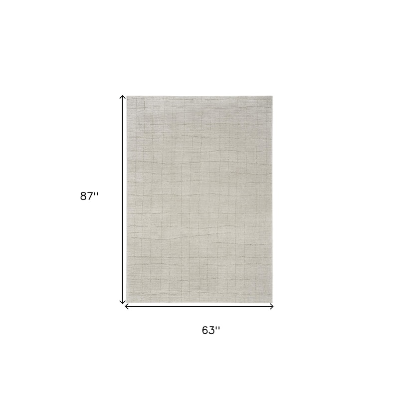 HomeRoots Abstract Scandinavian Rectangle Area Rug
