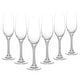 preview thumbnail 4 of 5, Berkware Crystal Champagne Glasses with Gold or Silver Stem - 9.5" x 2.75" Silver - 6 Piece