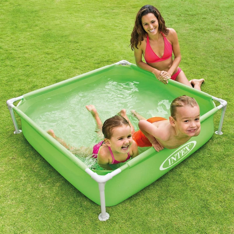Intex 48x12" Mini Framed Beginner Outdoor Kiddie Pool, Color Varies (3 Pack) - 10