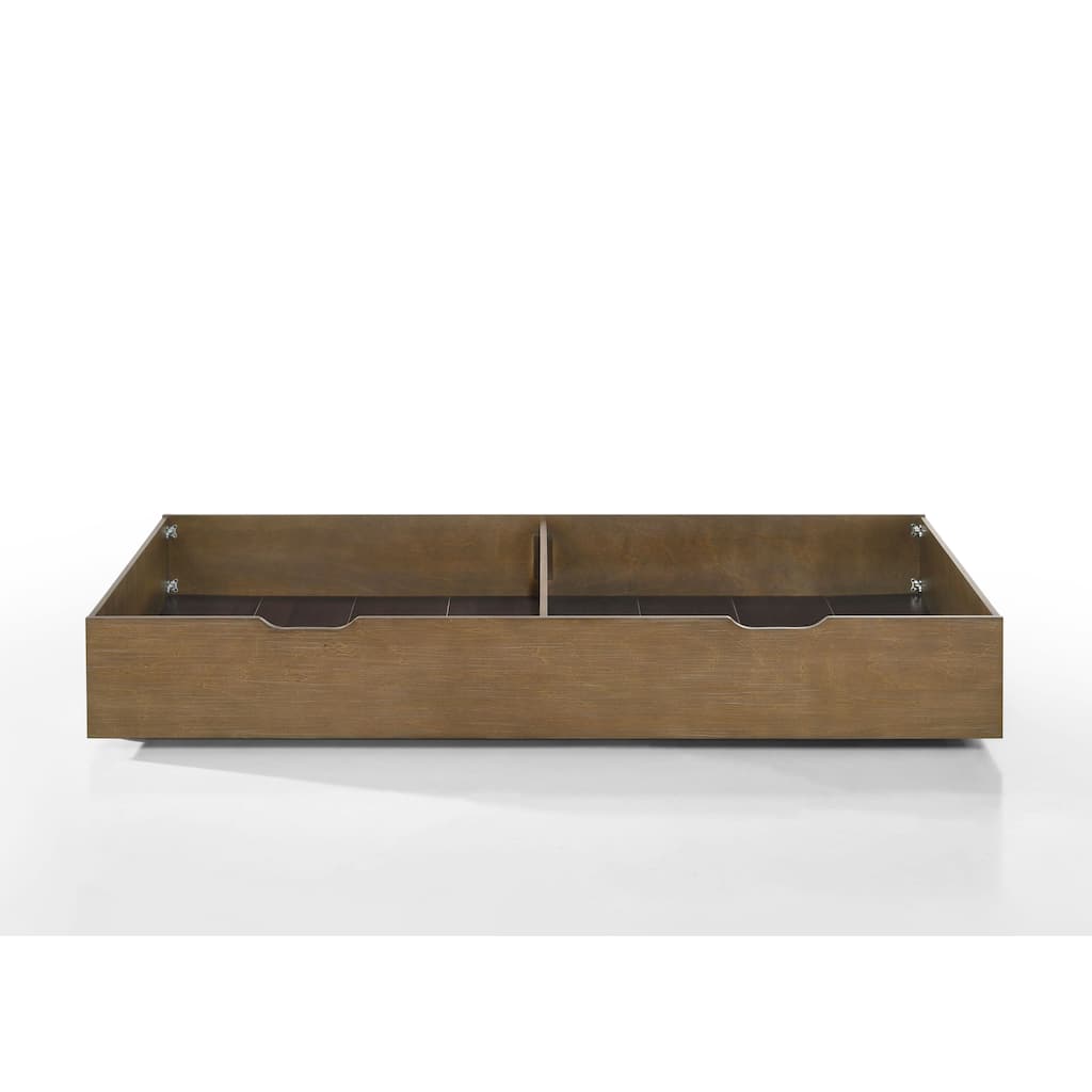 Highland 76" Wide Farmhouse Trundle, Sand Dune Brown