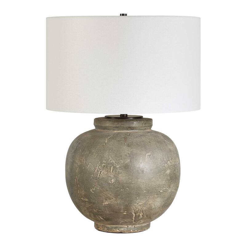Uttermost Rock Of Ages Rust Brown Table Lamp - 19"W x 19"D x 26.5"H