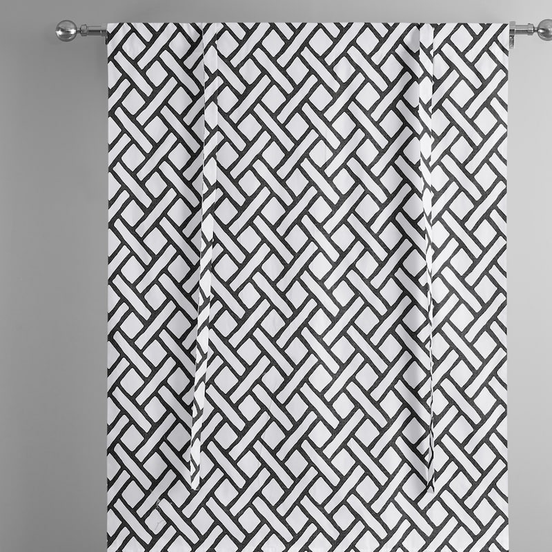 Exclusive Fabrics Garden Path Printed Cotton Tie-Up Window Shade (1 Panel)