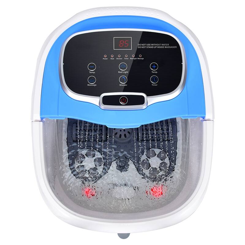 Relax Heated Foot Spa Comprehensive Foot Relief with Heat and Massage - 15" x 18" x 15" (L x W x H) - Blue