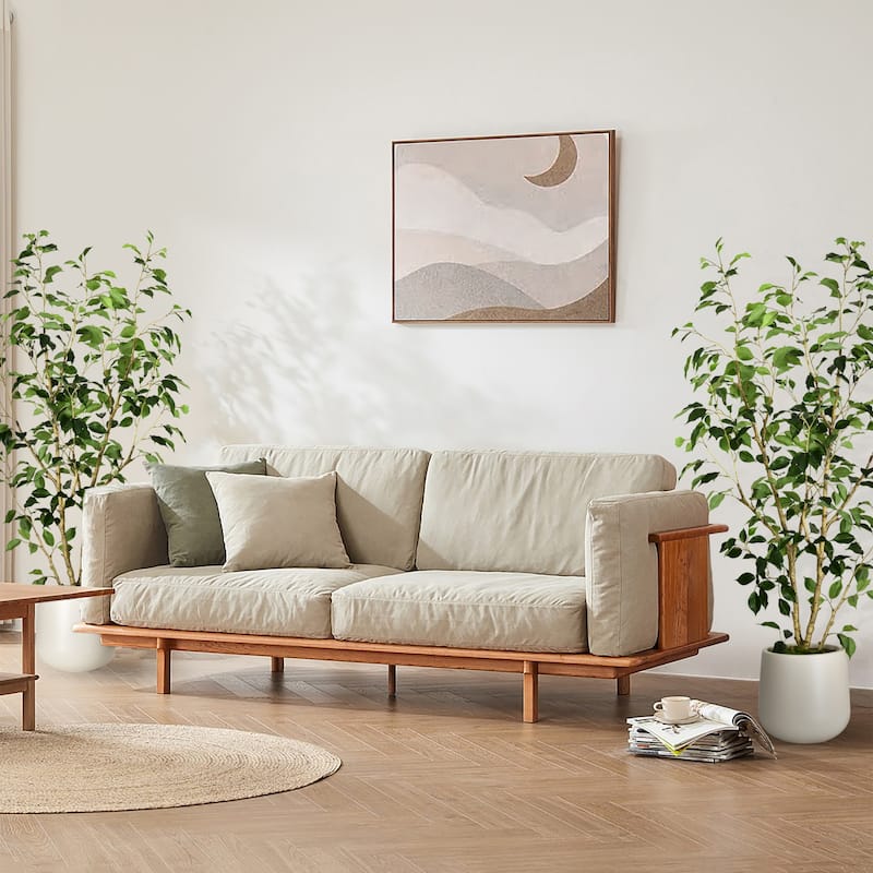 Artificial Ficus Tree in White Decor Pot