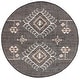 preview thumbnail 23 of 70, SAFAVIEH Flatweave Kilim Manorama Jute Rug 5' Round - Black/Ivory - Round
