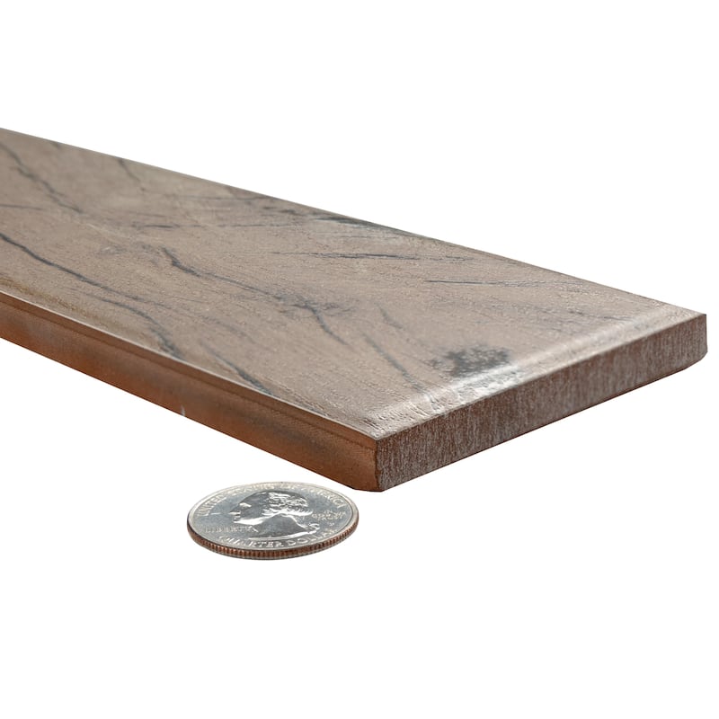 Merola Tile Kings Forest Natural 2-7/8" x 17-3/4" Ceramic Floor and Wall Tile