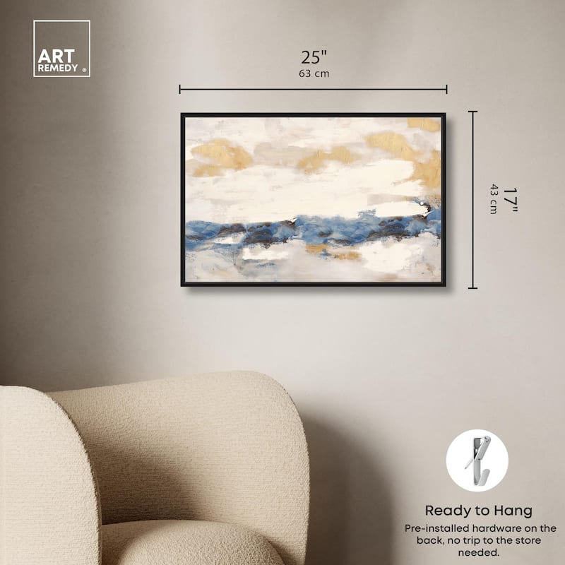 Mountain Mist Canvas Digital Abstract Art by Art Remedy