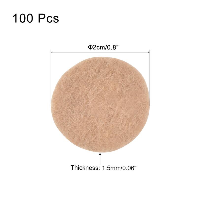 100pcs Plant Pot Hole Pad Round Nonwoven Flower Bonsai Bottom Soil Mat
