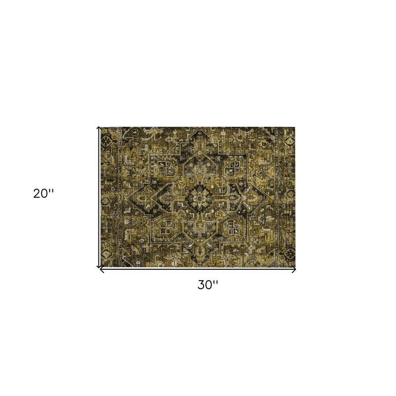 Alne Oriental Weather Resistant Classic Elegance Outdoor Rug