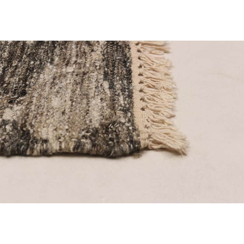 Ankara FW Grey Kilim 5'2" x 7'7" - 5'2 x 7'7