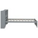 preview thumbnail 5 of 22, Twin Size Platform Bed with Storage Headboard, 3-Shelves, 2-Side Lockers, Solid Pine Wood Frame for Bedroom, Grey