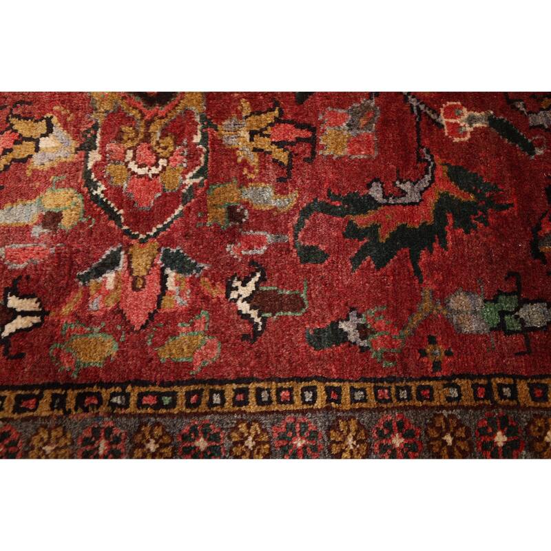 ECARPETGALLERY Hand-knotted Sarabi Dark Red Wool Rug - 7'7 x 10'4