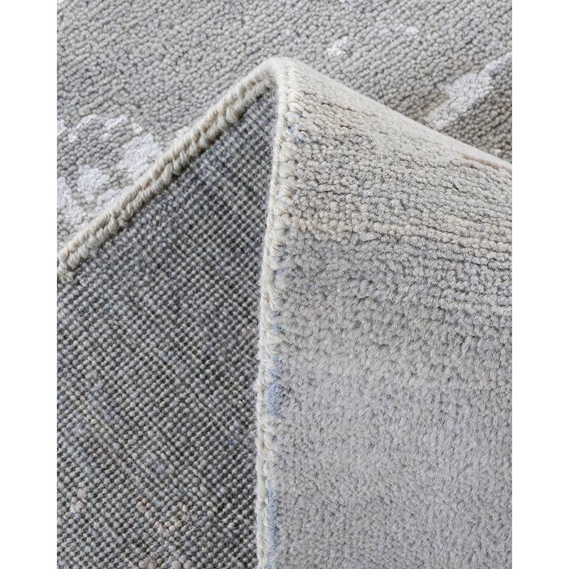 Ikat One-of-a-Kind Hand-Knotted Area Rug, Gray - 8' 0" x 10' 2"